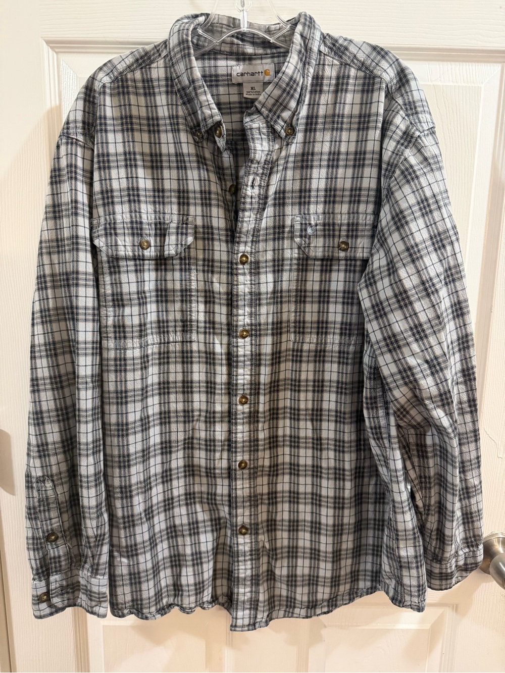 Carhartt XL Plaid Button Down Shirt